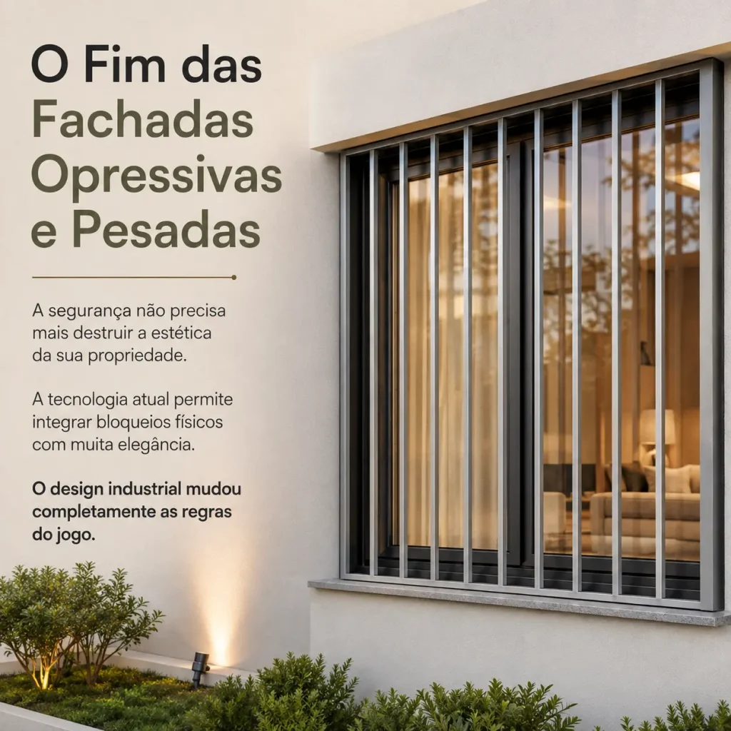 Grades de Proteção Para Janelas em Campinas: Segurança e Estilo 4 Grade de proteção moderna em alumínio instalada em janela residencial em Campinas, proporcionando segurança sem comprometer a estética da fachada.